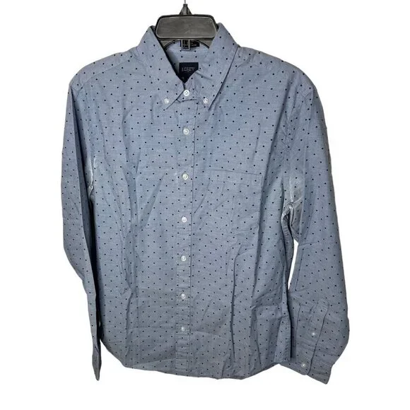 J.Crew Mens $90 Slim Untucked Printed Flex Casual Shirt Size M BL182 - Picture 6 of 7